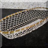K49. Wire bread basket, 7”x 17” - $8 